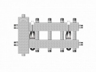 Балансировочный коллектор компактн.исполн.BMK-60-5DU (17 0K604 10) GIDRUSS - Интернет-магазин сантехники Сантехника на дом, Екатеринбург