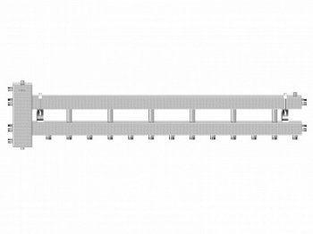 Балансировочный коллектор GIDRUSS BM-150-7D 1D 01506 10 - Интернет-магазин сантехники Сантехника на дом, Екатеринбург