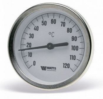 Термометр биметаллический Watts F+R801 OR (TAS) 63/50 120 1/2" 10005800 - Интернет-магазин сантехники Сантехника на дом, Екатеринбург